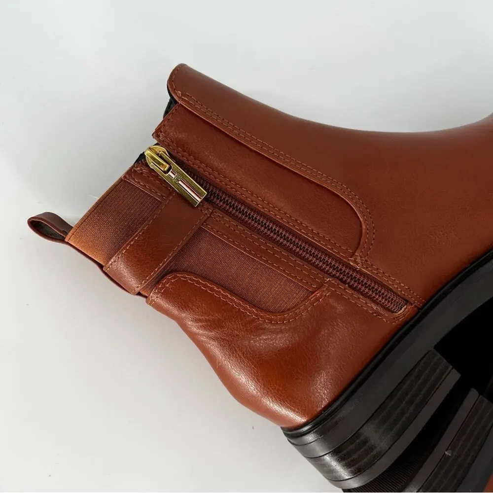 Tommy Hilfiger Baylon Chelsea booties medium natural brown - 7